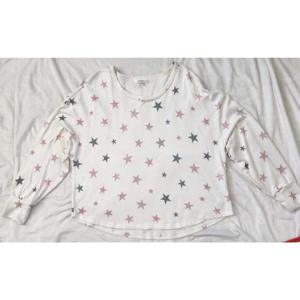 Z Supply Women's Sun Ray Star Long Sleeve Top Size Small